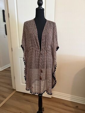 Bleu Rod Beattie Brown and Black Printed Cover-Up